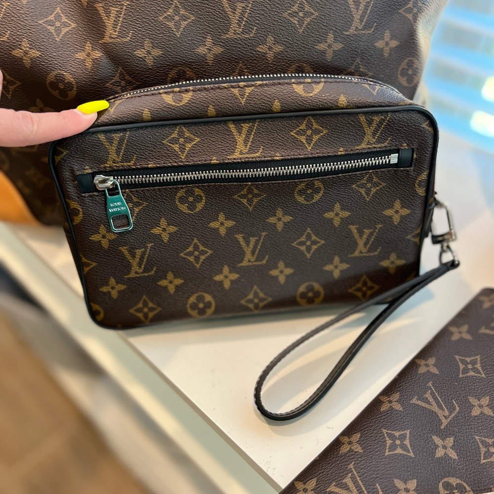 Kasai Clutch Macassar Monogram Canvas